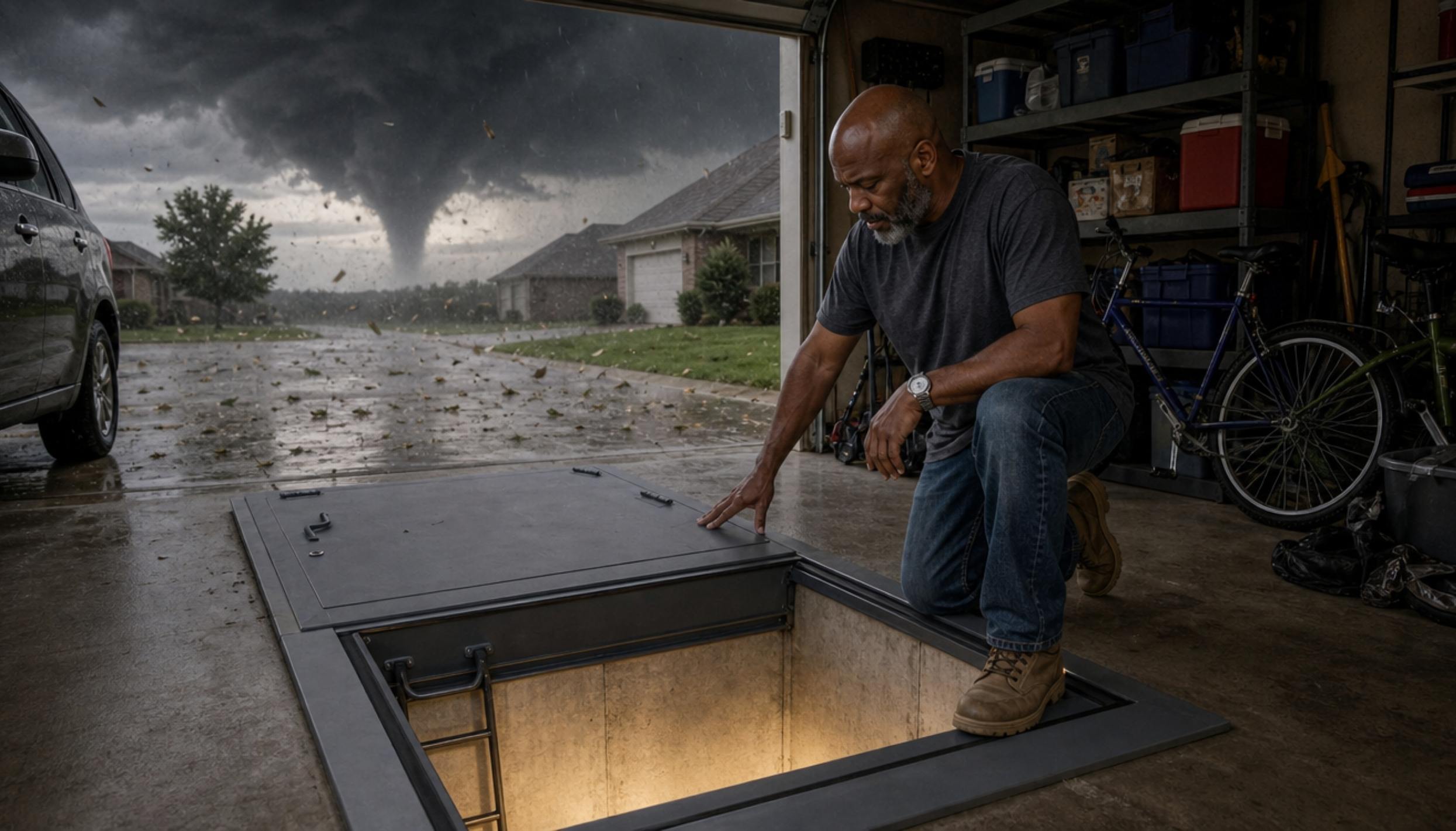 The weather turns dangerous.