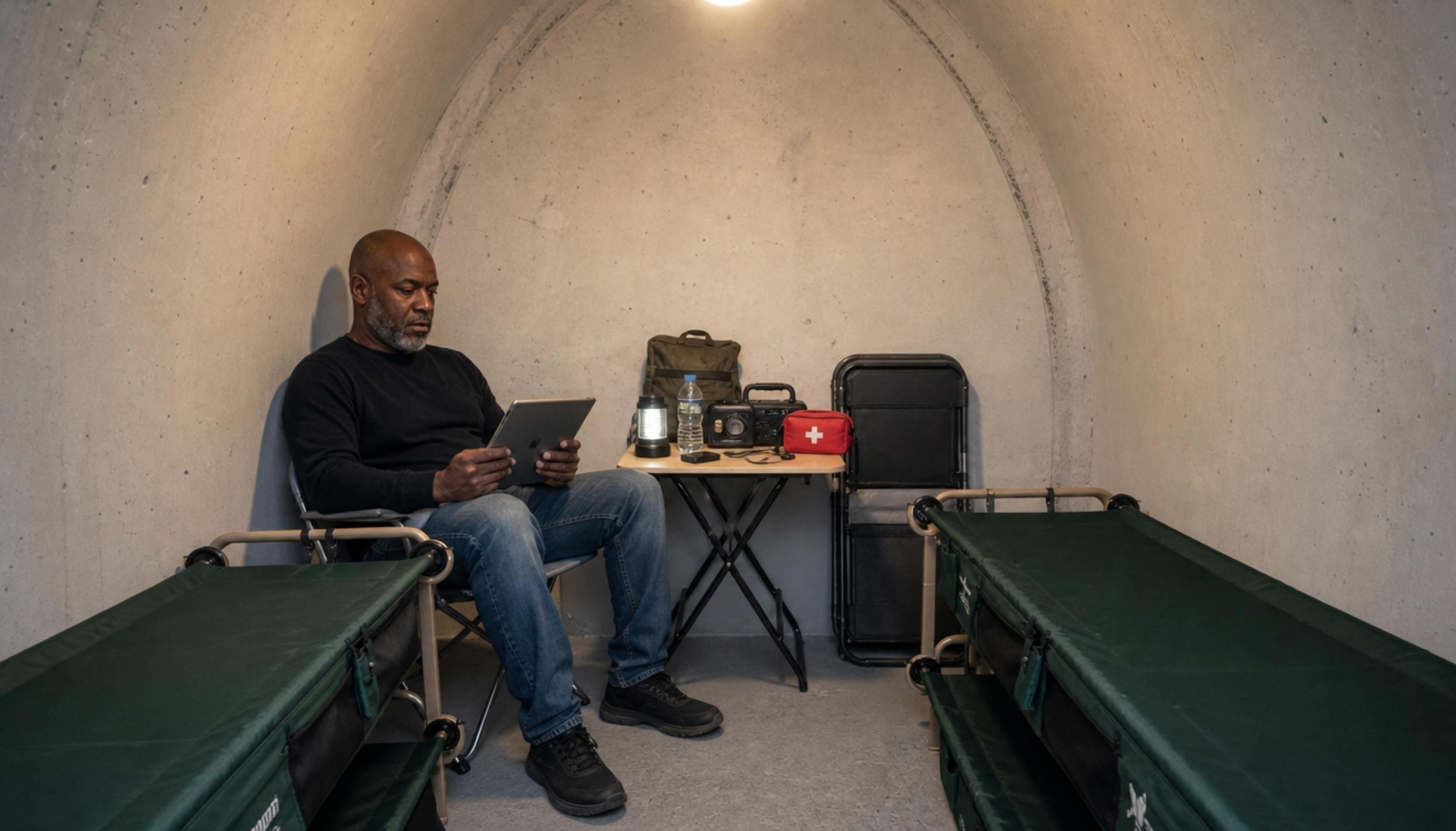 Within minutes, your family is together in a secure underground shelter designed specifically for moments like this.