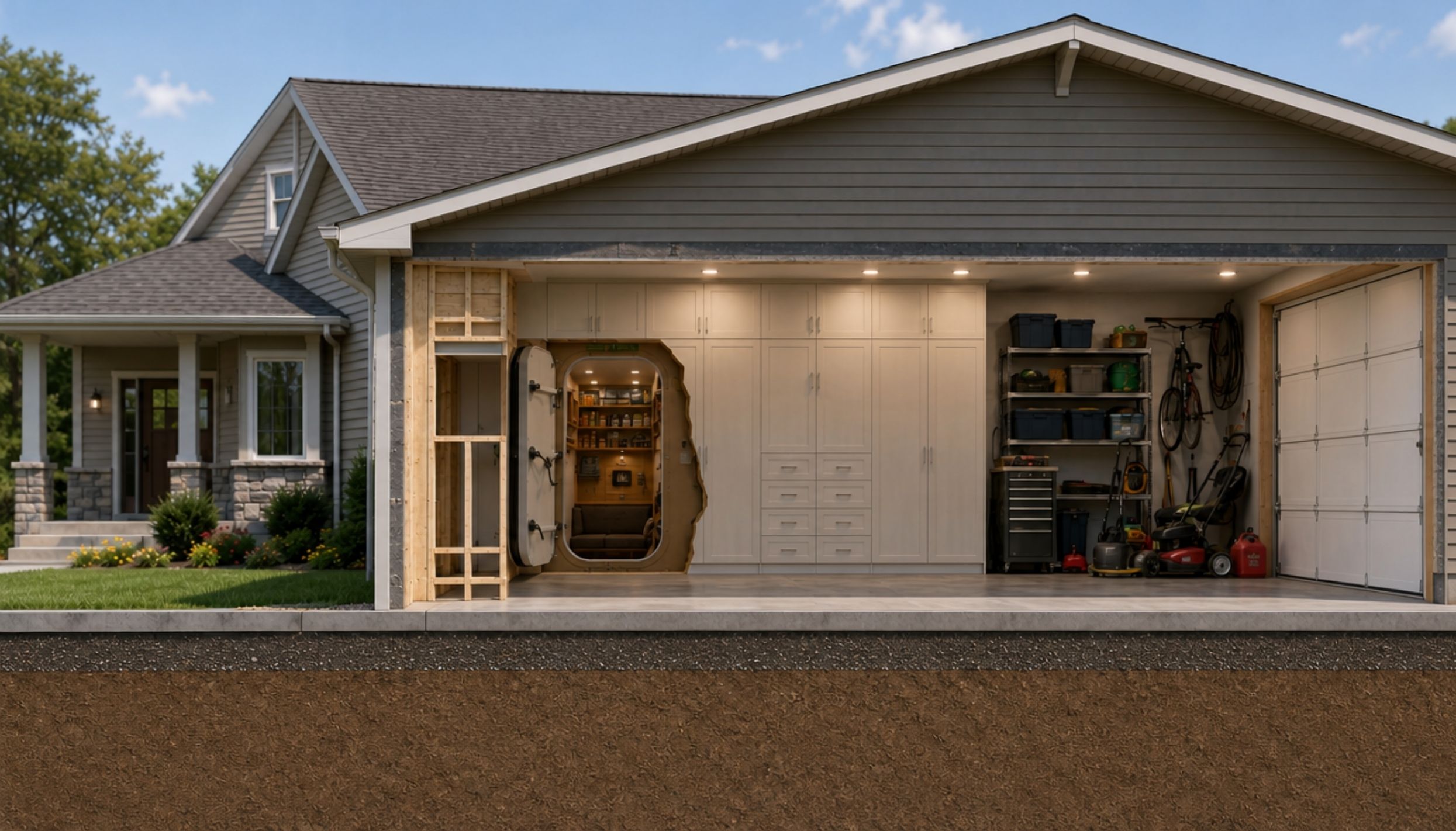 Its concealed design means your shelter is available whenever you need it while blending naturally into your home. During a tornado emergency, you can move your family to safety quickly without exposing yourselves to high winds, hail, or flying debris.